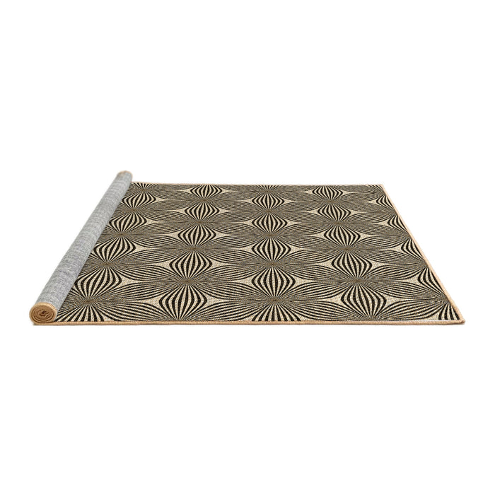 Sideview of Machine Washable Transitional Midnight Gray Rug, wshpat3200brn