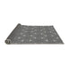 Thickness of Patterned Charcoal Black Rug, pat3200gry