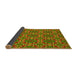 Thickness of Patterned Pistachio Green Rug, pat3201yw