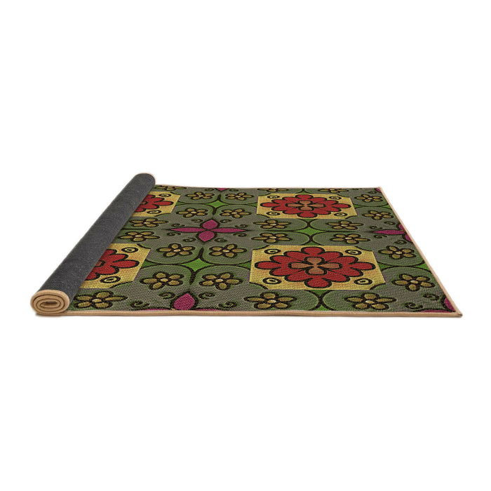 Thickness of Patterned Bakers Brown Rug, pat3203brn