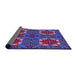 Thickness of Patterned Purple Rug, pat3203pur