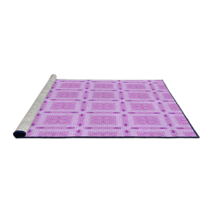 Sideview of Machine Washable Transitional Purple Rug, wshpat3204pur
