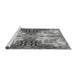 Sideview of Machine Washable Transitional Cloud Gray Rug, wshpat3205gry