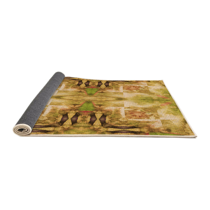 Thickness of Patterned Orange Rug, pat3205org