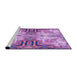 Sideview of Machine Washable Transitional Violet Purple Rug, wshpat3205pur