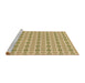 Sideview of Machine Washable Transitional Dark Golden Brown Rug, wshpat3207brn