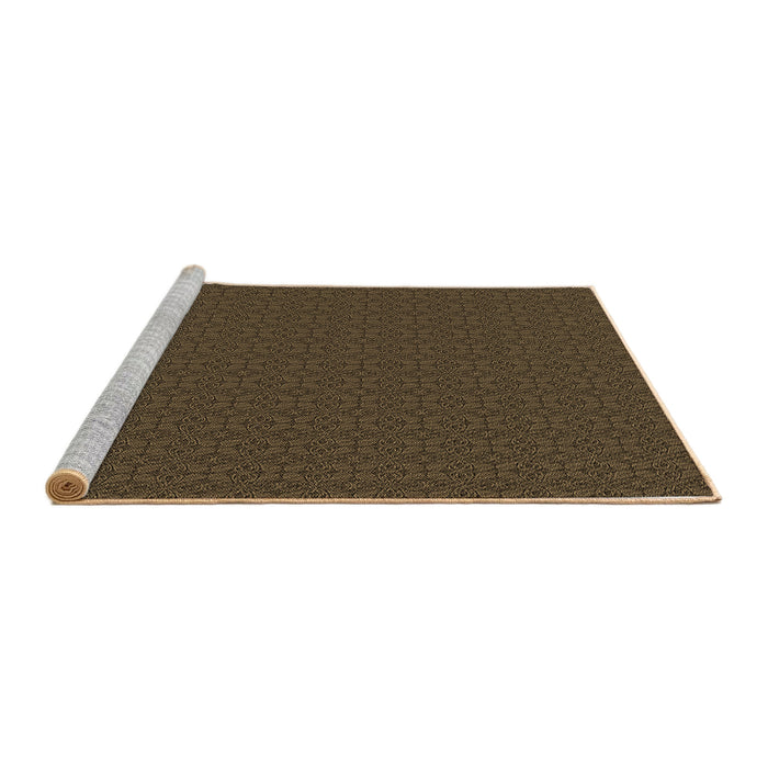 Sideview of Machine Washable Transitional Oak Brown Rug, wshpat321brn