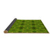 Thickness of Patterned Green Rug, pat3210yw