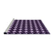 Sideview of Machine Washable Transitional Lilac Purple Rug, wshpat3211pur