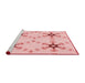 Sideview of Machine Washable Transitional Light Red Pink Rug, wshpat3214rd