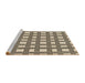 Sideview of Machine Washable Transitional Vanilla Gold Rug, wshpat3215brn