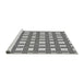 Sideview of Machine Washable Transitional Platinum Gray Rug, wshpat3215gry