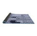 Thickness of Patterned Lavender Blue Rug, pat3216blu