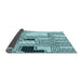 Thickness of Patterned Electric Blue Rug, pat3216lblu