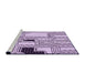 Sideview of Machine Washable Transitional Bright Grape Purple Rug, wshpat3216pur