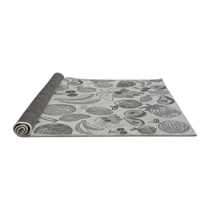 Thickness of Patterned Gray Rug, pat3217gry