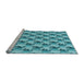 Sideview of Machine Washable Transitional Dark Cyan Green Rug, wshpat3218lblu