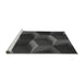 Sideview of Machine Washable Transitional Charcoal Black Rug, wshpat3219gry