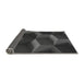 Thickness of Patterned Charcoal Black Rug, pat3219gry