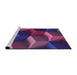 Sideview of Machine Washable Transitional Dark Orchid Purple Rug, wshpat3219pur