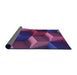 Thickness of Patterned Dark Orchid Purple Rug, pat3219pur