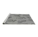 Sideview of Machine Washable Transitional Cloud Gray Rug, wshpat3220gry