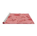 Sideview of Machine Washable Transitional Light Salmon Pink Rug, wshpat3220rd