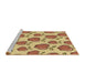 Sideview of Machine Washable Transitional Red Rug, wshpat3221brn