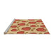 Sideview of Machine Washable Transitional Red Rug, wshpat3221org