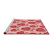 Sideview of Machine Washable Transitional Pastel Pink Rug, wshpat3221rd