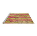 Sideview of Machine Washable Transitional Chestnut Red Rug, wshpat3222org