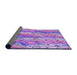 Thickness of Patterned Dark Orchid Purple Rug, pat3222pur