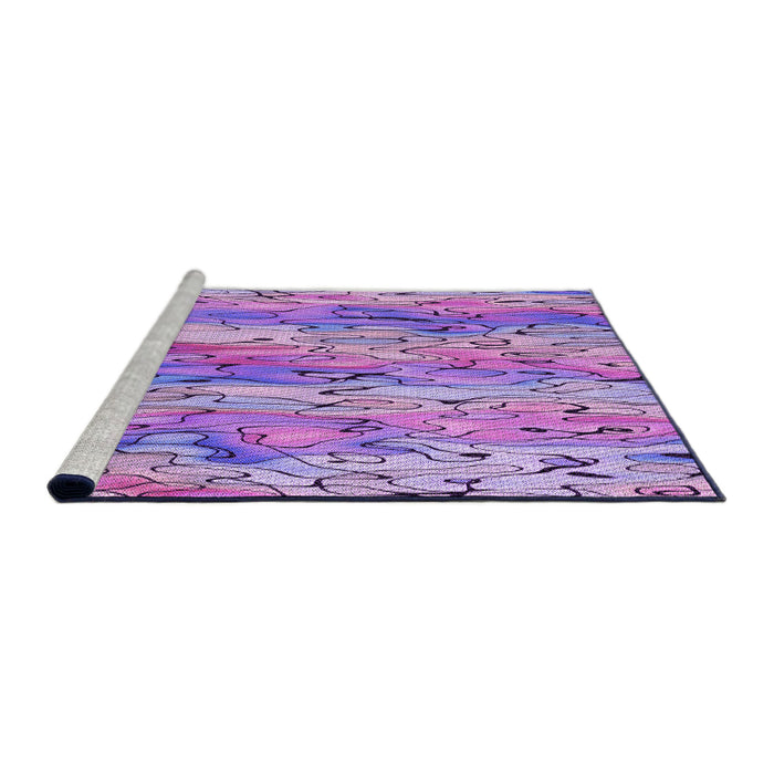 Sideview of Machine Washable Transitional Dark Orchid Purple Rug, wshpat3222pur