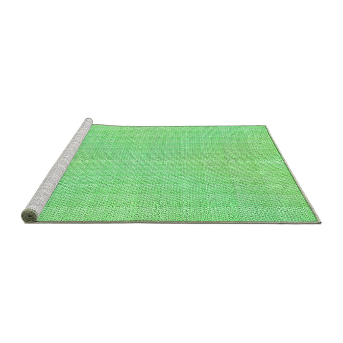 Sideview of Machine Washable Transitional Jade Green Rug, wshpat3223grn