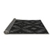 Thickness of Patterned Black Rug, pat3225gry