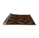 Thickness of Patterned Saddle Brown Rug, pat3225org