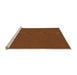 Sideview of Machine Washable Transitional Mahogany Brown Rug, wshpat3226org