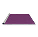 Sideview of Machine Washable Transitional Purple Rug, wshpat3226pur