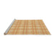 Sideview of Machine Washable Transitional Orange Rug, wshpat3228org