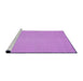 Sideview of Machine Washable Transitional Violet Purple Rug, wshpat323pur