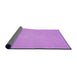 Thickness of Patterned Violet Purple Rug, pat323pur