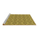 Sideview of Machine Washable Transitional Dark Bisque Brown Rug, wshpat3230brn