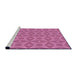 Sideview of Machine Washable Transitional Magenta Pink Rug, wshpat3230pur