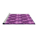 Sideview of Machine Washable Transitional Dark Magenta Purple Rug, wshpat3232pur