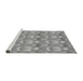 Sideview of Machine Washable Transitional Cloud Gray Rug, wshpat3233gry