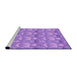 Sideview of Machine Washable Transitional Violet Purple Rug, wshpat3233pur