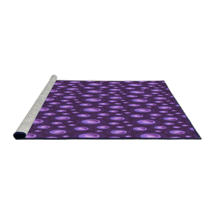 Sideview of Machine Washable Transitional Purple Rug, wshpat3234pur