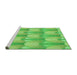 Sideview of Machine Washable Transitional Emerald Green Rug, wshpat3235grn