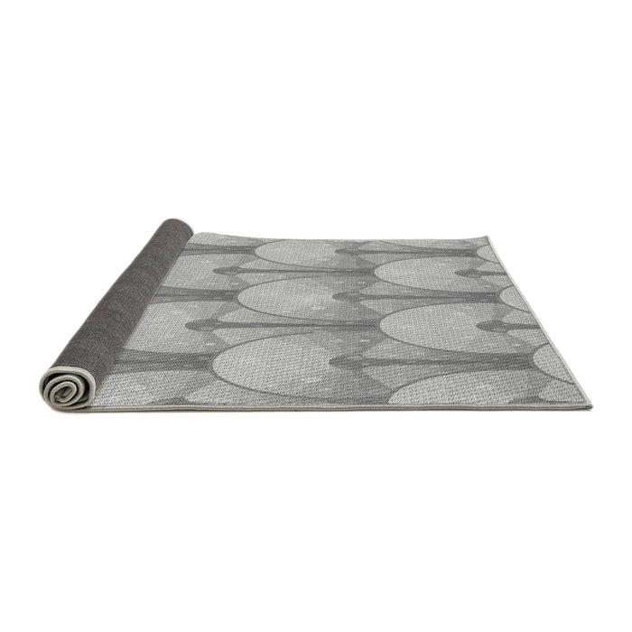 Thickness of Patterned Platinum Silver Gray Rug, pat3235gry