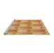 Sideview of Machine Washable Transitional Yellow Orange Rug, wshpat3235org